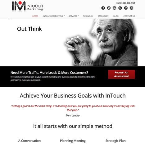 Intouch-marketing-mobile optimized website