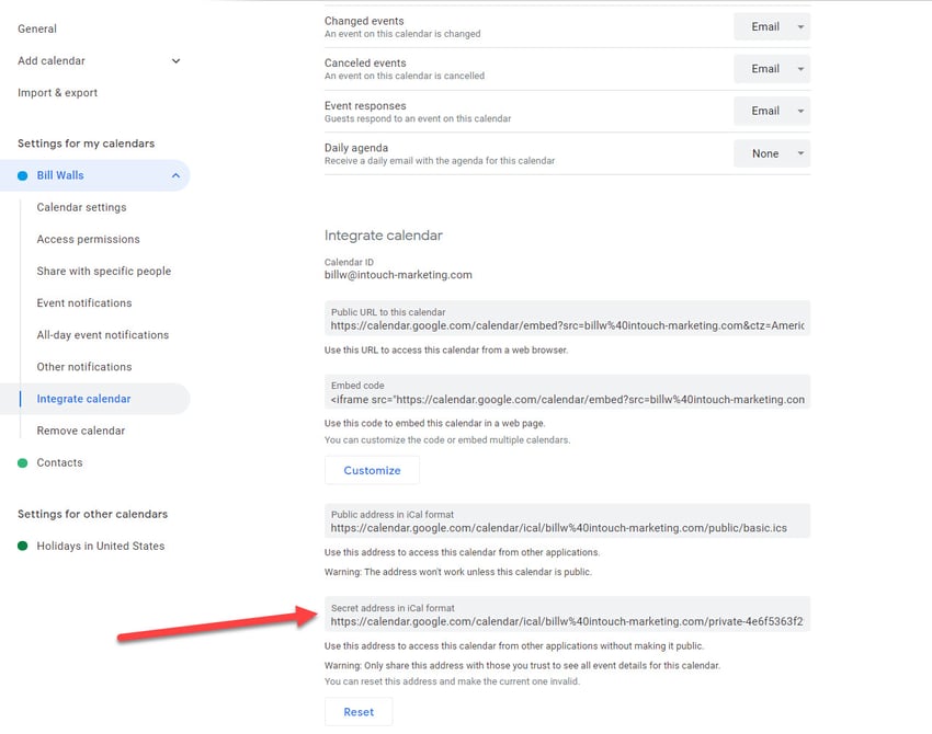 Adding G Suite Calendar to Outlook-Step 9