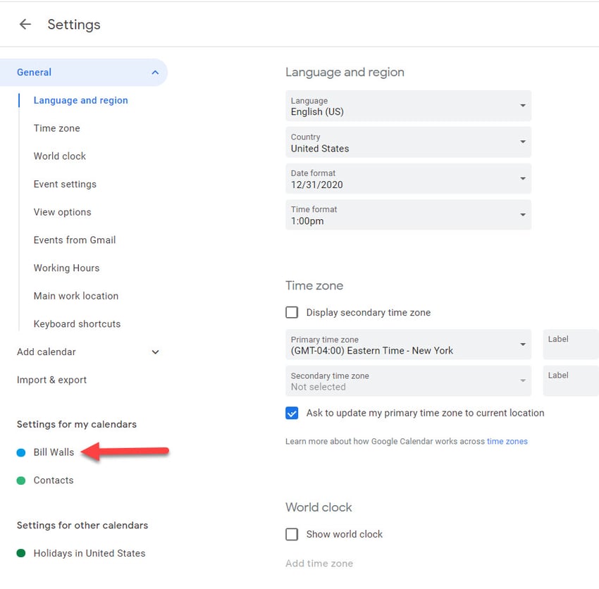 Adding G Suite Calendar to Outlook-Step 7