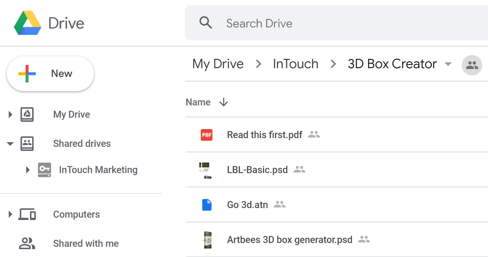 google drive to google shared drive